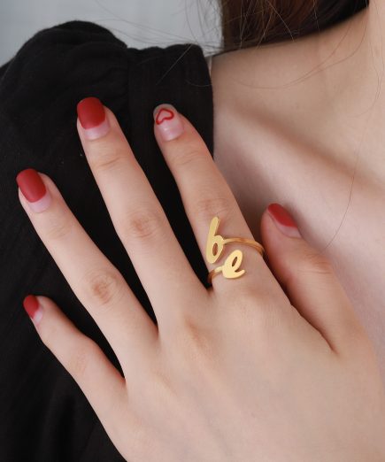 Custom Initial Handmade Ring