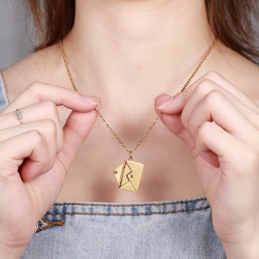 Envelope Necklace by Minimalistbae