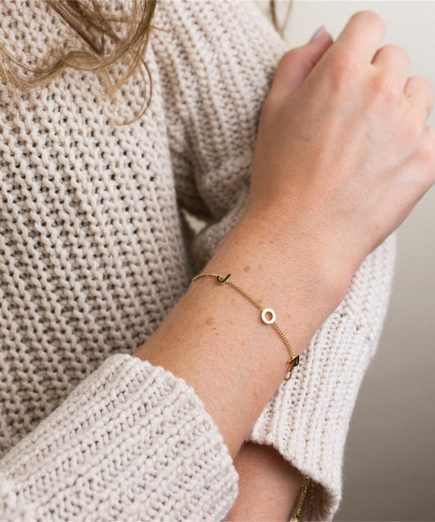 Gold Initial Bracelet