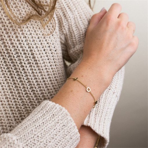 Gold Initial Bracelet